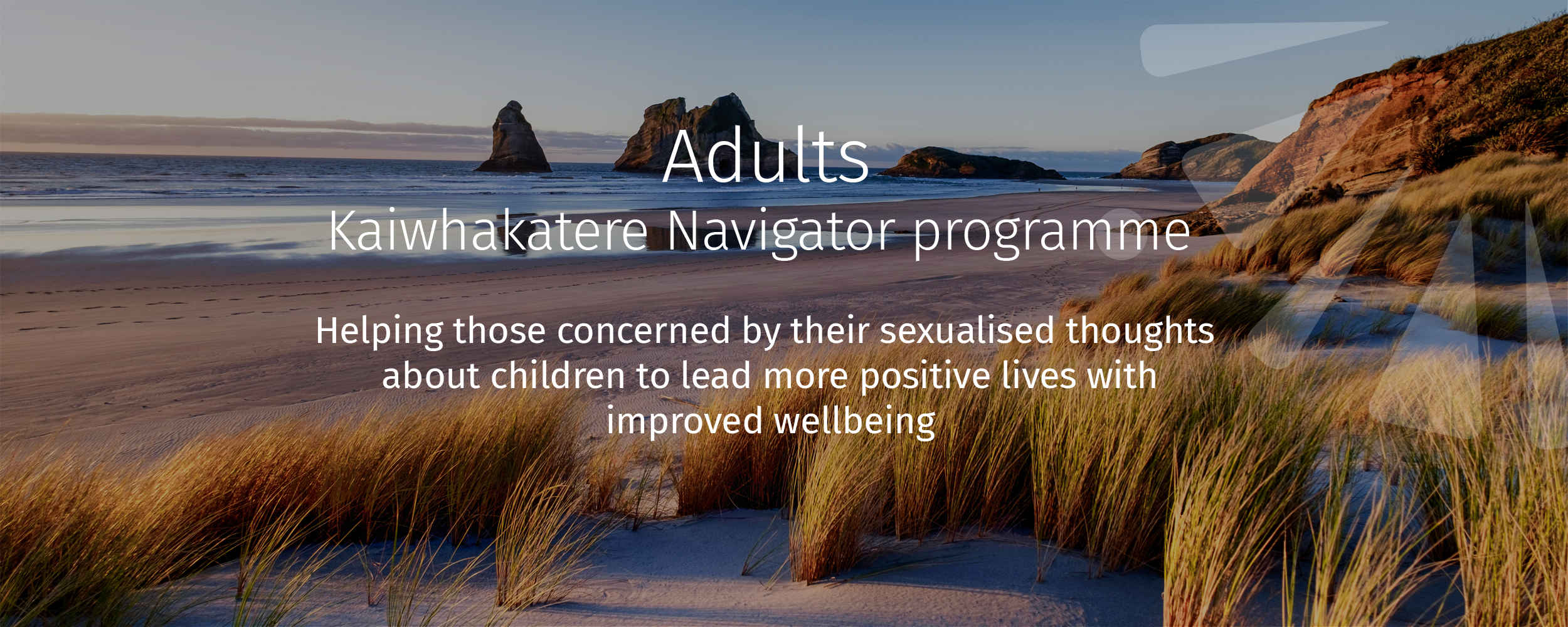 Helping those concerned by their sexualised thoughts about children to lead more positive lives with improved wellbeing