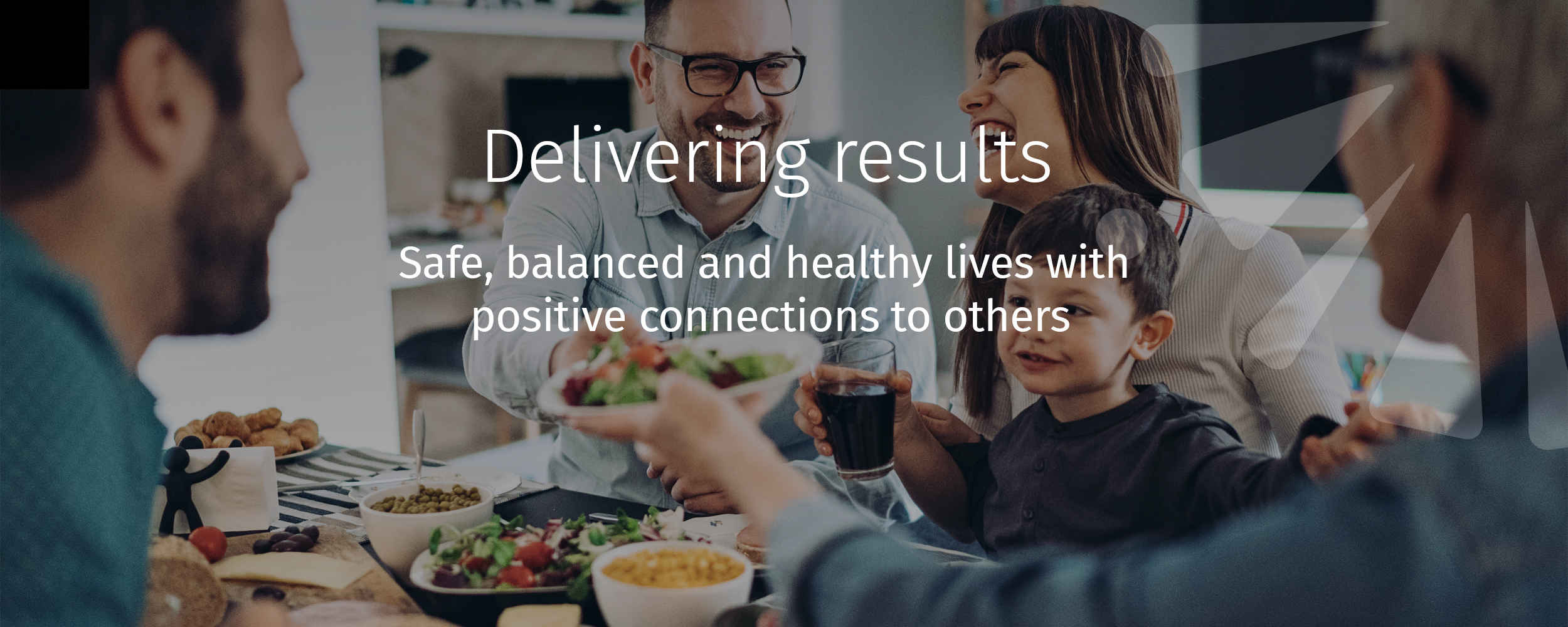 Safe, balanced and healthy lives with positive connections to others